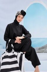 Bohem Tasarım Tesettür Mayo - Siyah