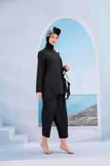 Bohem Tasarım Tesettür Mayo - Siyah