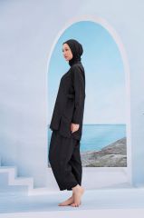 Bohem Tasarım Tesettür Mayo - Siyah