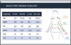 Kolları Parmak Geçmeli Şerit Yanları Çizgili Spor Tesettür Mayo- Lacivert - Mayou