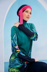 Botanik Tesettür Mayo - Lacivert