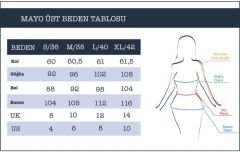 Crop Görünümlü Tesettür Mayo - Siyah/Beyaz
