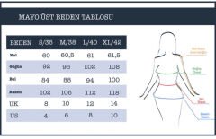 Yelkenli Desen Tesettür Mayo - Lacivert