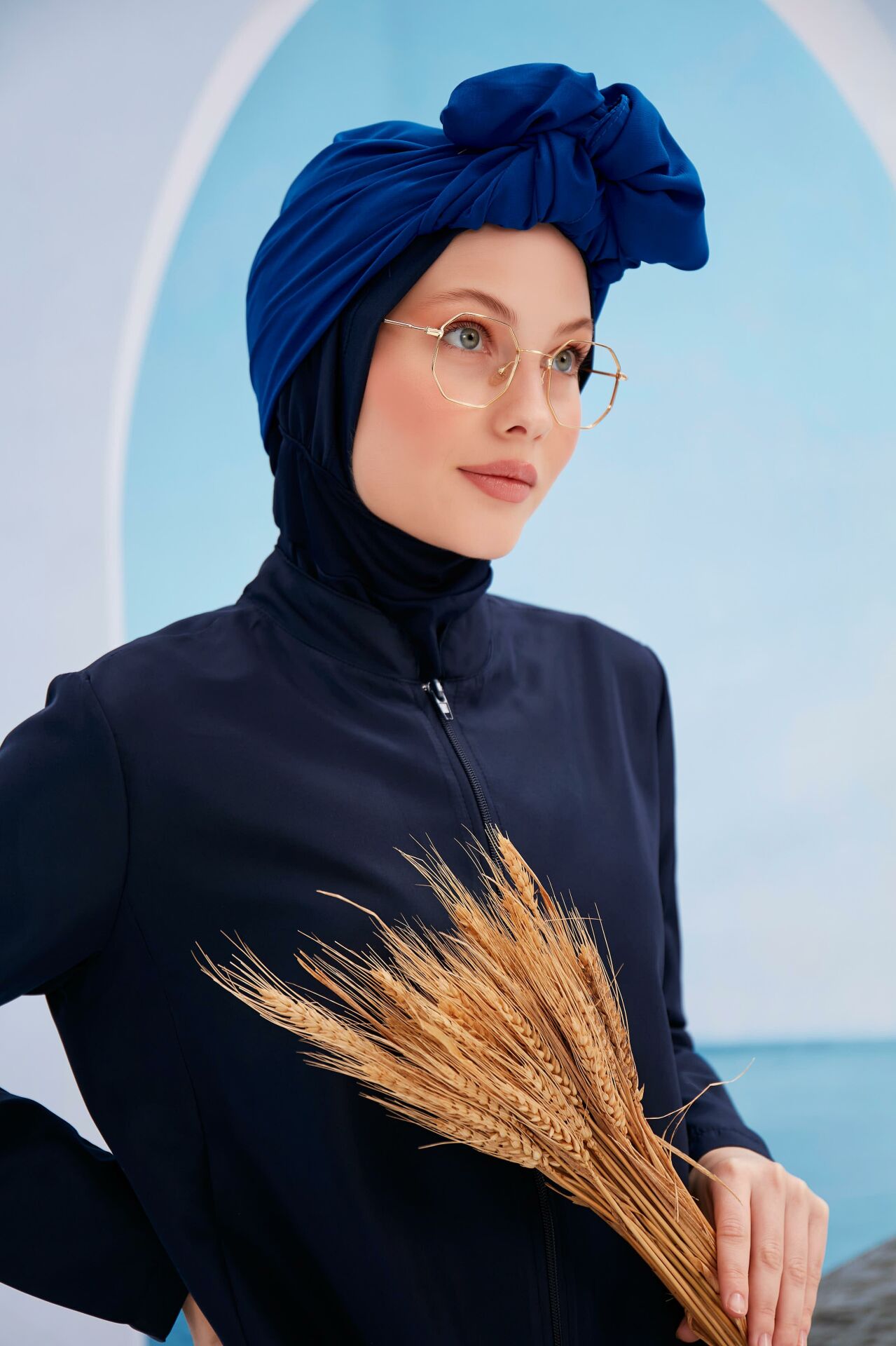 Bohem Tasarım Tesettür Mayo - Lacivert