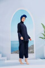 Bohem Tasarım Tesettür Mayo - Lacivert