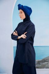 Bohem Tasarım Tesettür Mayo - Lacivert
