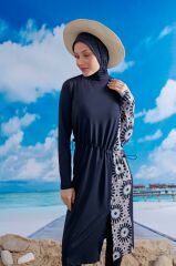 Stoperli Tarz Tesettür Mayo -Lacivert