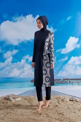 Stoperli Tarz Tesettür Mayo -Lacivert