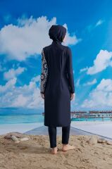 Stoperli Tarz Tesettür Mayo -Lacivert