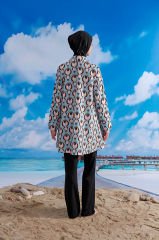 Damla Desen Tasarım Tesettür Mayo - Siyah