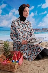 Damla Desen Tasarım Tesettür Mayo - Siyah